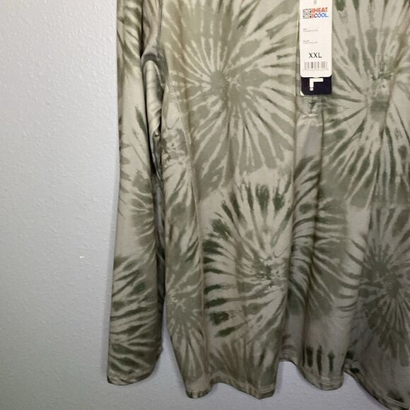 NWT New 32 Degrees 1/2 Zip Tie Dye Green Pullover Size XXL - Picture 5 of 9